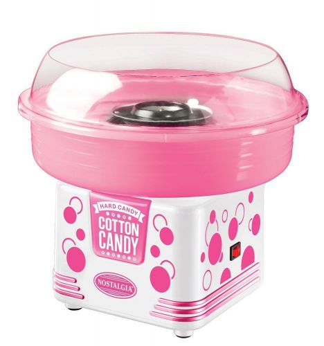 Nostalgia electrics pcm405wmln cotton candy maker, pink/white for sale