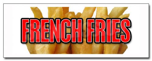 24&#034; FRENCH FRIES DECAL sticker fry cart stand trailer supplies equipment