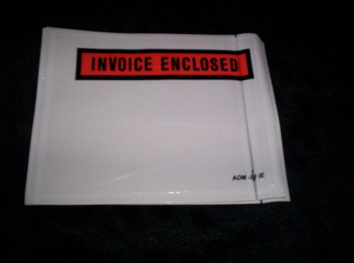 100--Invoice Enclosed Pressure Sensitive Envelopes 4 1/2 x 5 1/2 - Qty 100