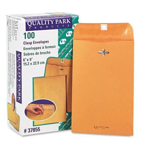 OpenBox Quality Park Clasp Envelopes  6 x 9 - Inches  Box of 100 (37855)