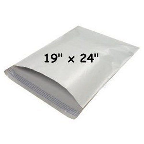 8 - 19x24&#034; poly mailers envelope bags 8 pieces 19&#034;x24&#034; plus 20 mailing stickers for sale