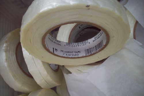 1 (Single) Roll 1&#034; X 60 Yards FILAMENTS STRAPPING Tape 10 Day Sale Price