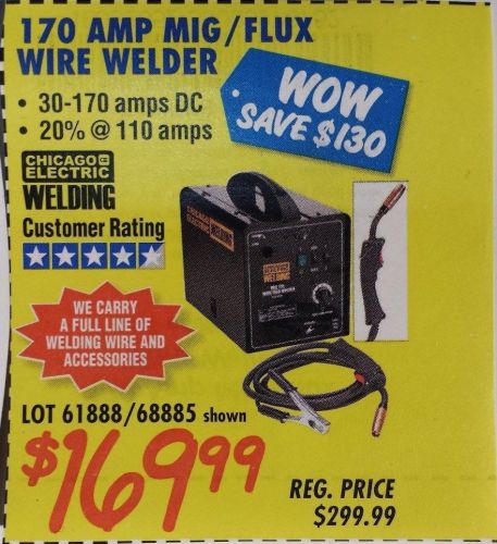 ***COUPON***MUST SEE Harbor Freight 170 AMP MIG Flux Wire Welder BONUS COUPONS!