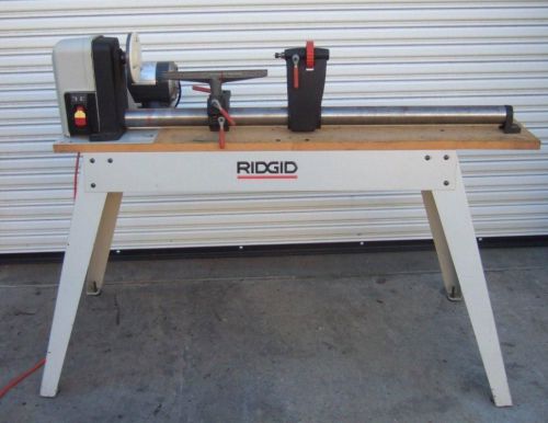 Ridgid wl12000 wood lathe, with stand for sale