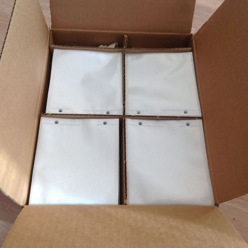 800 pack white/clear Double-side 2-Disk CD DVD Refill Plastic Sleeves Envelope