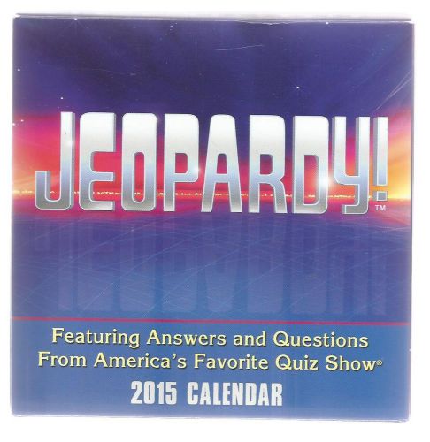 Jeopardy Desk Calendar 2015 NEW - FREE priority mail shipping