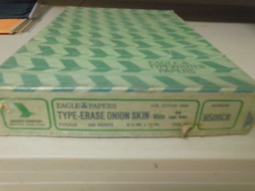 White Type-Erase Onion Skin Red Legal Ruled Cockle 500 Sheets 25% Cotton Fiber