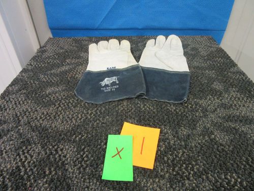 BRAHMA QUALITY TIG WELDING WELDER&#039;S SIZE 10 PROTECTIVE LEATHER GLOVES