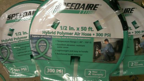 Speedaire 1/2&#034;x50&#039; polymer all weather air hose  legacy flexzilla lotof5 benefit for sale