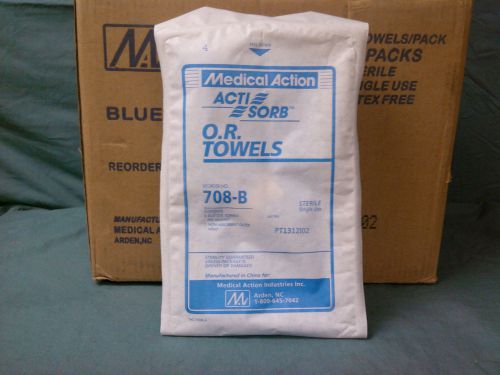 Case Of 10 Brand New Medical Action Acti-Sorb O.R. Towels 708-B