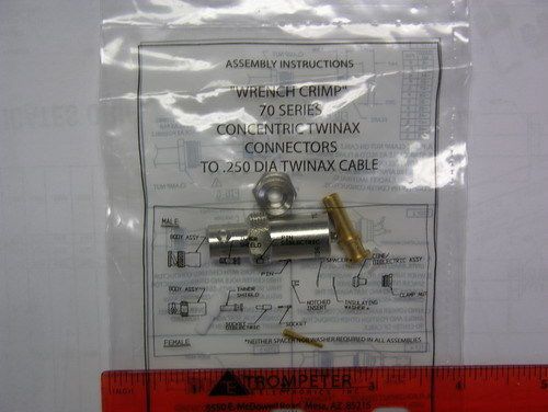 Trompeter cj70-47 trb 70 series cable jack 3 lug wrench crimp m17/16-00002 cable for sale