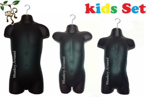 3 Mannequin Torso Body Youth Child Toddler /Infant Hanging Display Clothing Form