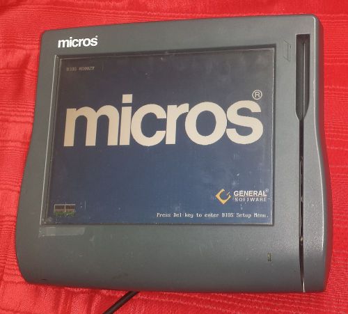 Micros workstation 4 lx touch screen terminal system w/o stand 400714-001 d used for sale