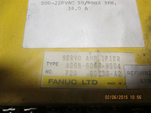 FANUC A06B-6066-H004 SERVO AMPLIFIER