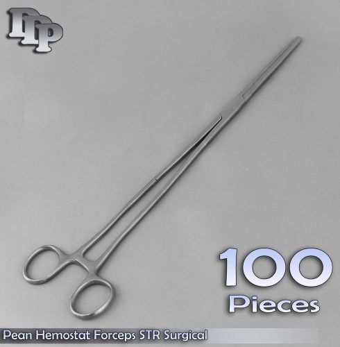 100 PIECES PEAN FORCEPS 12&#034; STRAIGHT SURGICAL VETERINARY INSTRUM
