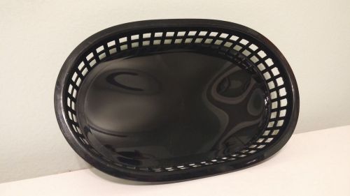 190+ Black Oval Serving Basket Fast Food BBQ Picnic Diner Reuseable