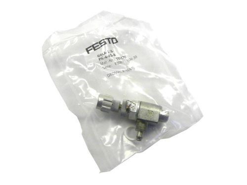 Brand new festo one-way flow control valve model grla-1/8-pk-4-rs-b (5 avail.) for sale