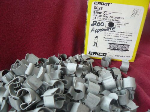 Lot of (235) - SC2E Snap Clip Erico for .500-.718 diameter to 1/16&#034;-3/16&#034; Flange