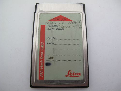 Leica ATA-Flash Card 16MB PC Card 667746 Total Station &amp; GPS Surveying Survey