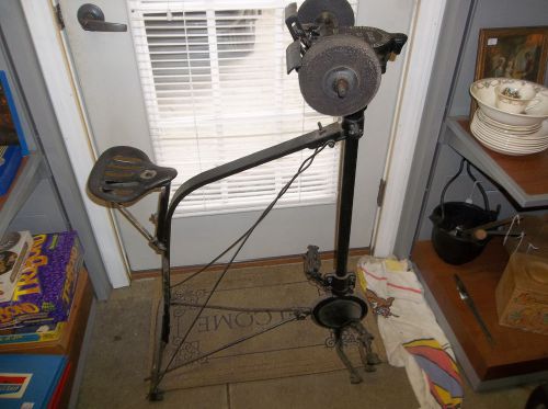 Antique Industrial Luther Grinder Mfg Hummer Pedal Powered Grinding Machine