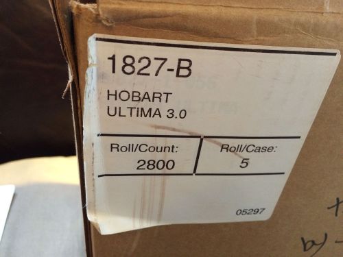 1827-B Hobart Blank Scale Labels Case of 5 rolls 2.25” x 3” 2800 Labels/roll