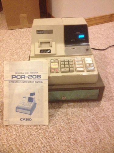 Casio PCR-208 Cash Register VTG Working Condition