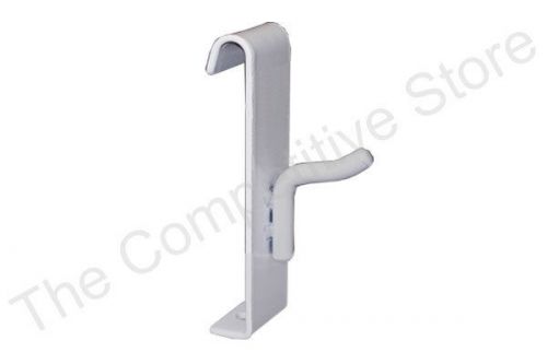 1&#034; Gridwall Hooks  For Grid Panel Display - 100 Pcs White Color