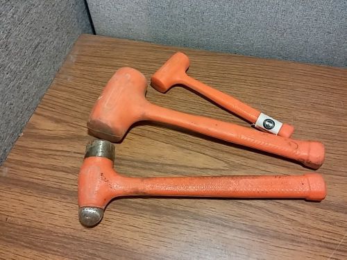 3 Stanley Compo-Cast Ball Peen &amp; Soft Face Hammers 57-530 54-532 57-533