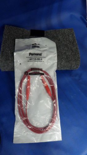 *New* POMONA 4911A-60-2 Retractable Sheath, Test Lead, , Red, Rohs Compliant