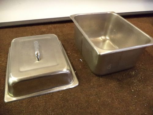 6&#034; DEEP 1/2 SIZE STEAM TABLE PAN WITH LID 6&#034; STAINLESS STEEL
