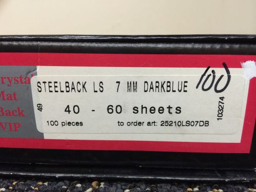 Unibind Steelback LS 7 MM Dark Blue 40-60 Sheets (100 Count)