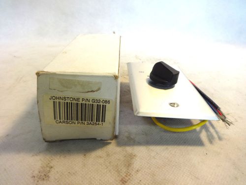 NEW JOHNSTONE/CARSON G32-086 3A254-1 FAN CONTROL SWITCH 4-POSITION