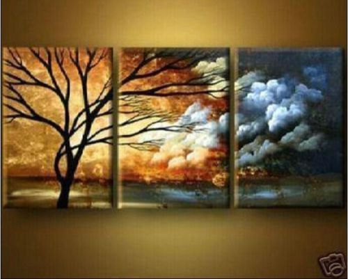 new  MODERN ABSTRACT HUGE WALL ART OIL PAINTING ON CANVAS/ + frame