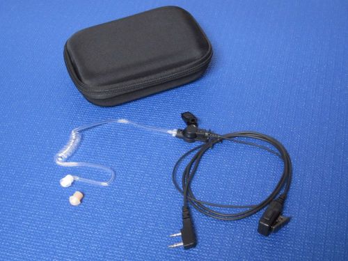 1 wire surveillance mic earpiece for kenwood 2 pin radios th-f6 tk3173 tk3202 for sale