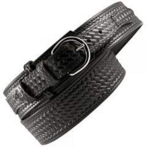 Boston Leather 6570-3-40-N BW Black Nickel Size 40 2.25&#034; Riverside Duty Belt