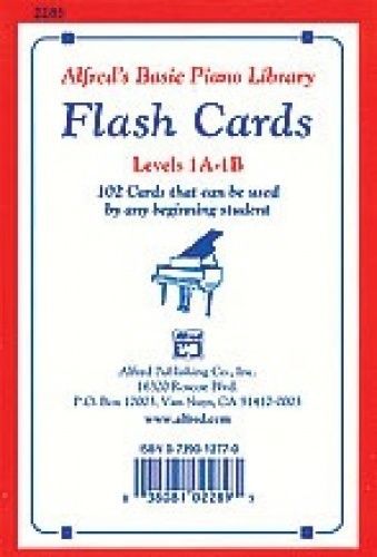 Alfred 00-2283 Basic Piano Library- Flash Cards- Levels 1A&amp; 1B - Music Book