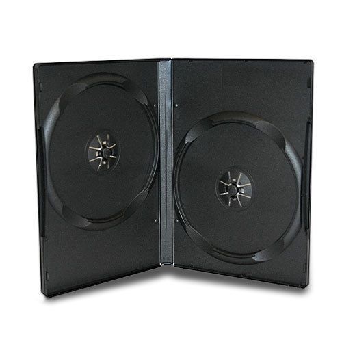 14mm Black Standard Double DVD Case - 450 Pieces