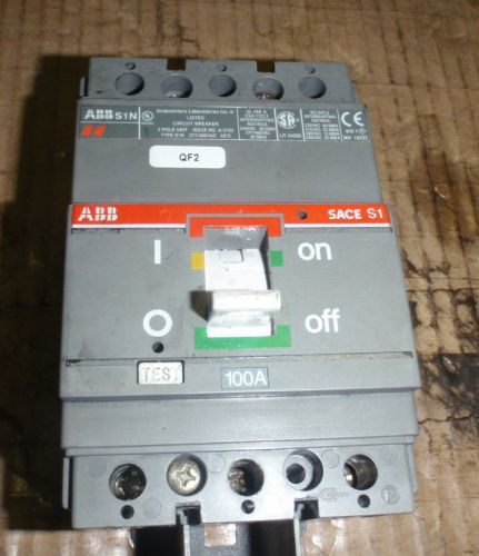 ABB S1N 100A Breaker SACE S1 100 A Amp 3P 277/480V