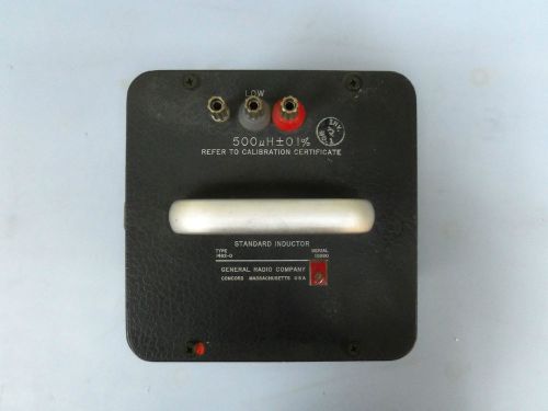 General Radio 1482-D 500 micro Henry Standard Inductor AD