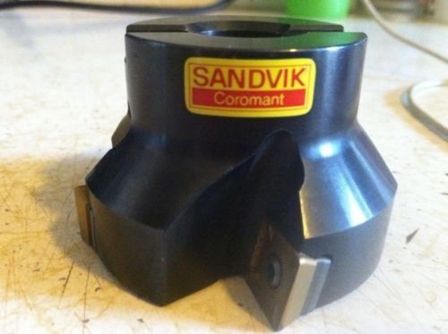 Sandvik coromant ra290-063r19-12l sq shoulder mill cutter w/inserts for sale