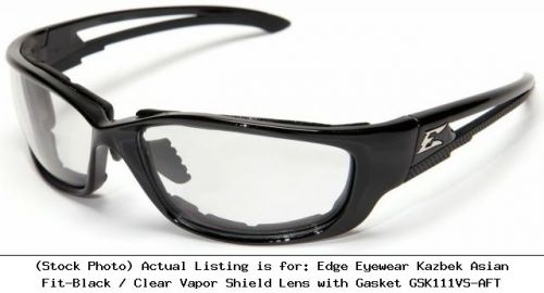 Edge eyewear kazbek asian fit-black / clear vapor shield lens with: gsk111vs-aft for sale