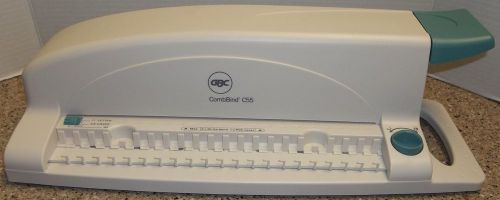 GBC CombBind C55 Personal Comb Binding Machine Punch/Bind System W/Binding Combs