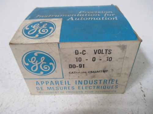 GENERAL ELECTRIC 53-100-C541MTMT PANEL METER 10-0-10 *NEW IN A BOX*