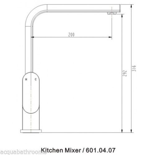 Eva modern kitchen mixer tap / taps - basin sink mixer - chrome for sale