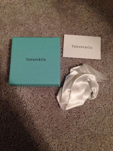 Tiffany &amp; Co. Empty Blue Gift Box With Ribbon &amp; Care Card