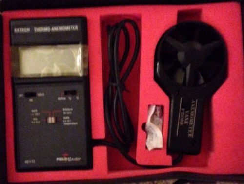 Extech thermo-anemometer field master 451112 w/ vane probe and case (tool) for sale