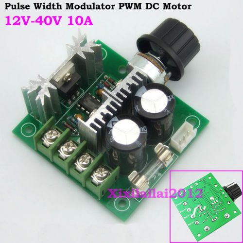 New 10A 12-40V Pulse Width Modulator PWM DC Motor Speed Control Switch Governor