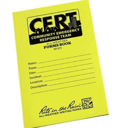 &#034;Rite in the Rain&#034; All-Weather Forms Book No. 571=CERT