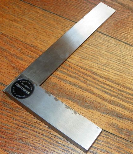 VTG. CRAFTSMAN 6&#034; Precision machinist Square # 40404 MADE IN ENGLAND