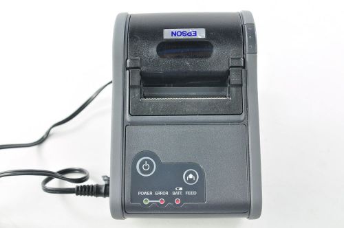Epson TM-P60 Bluetooth Thermal Printer Bad Power Port Working or Parts Battery